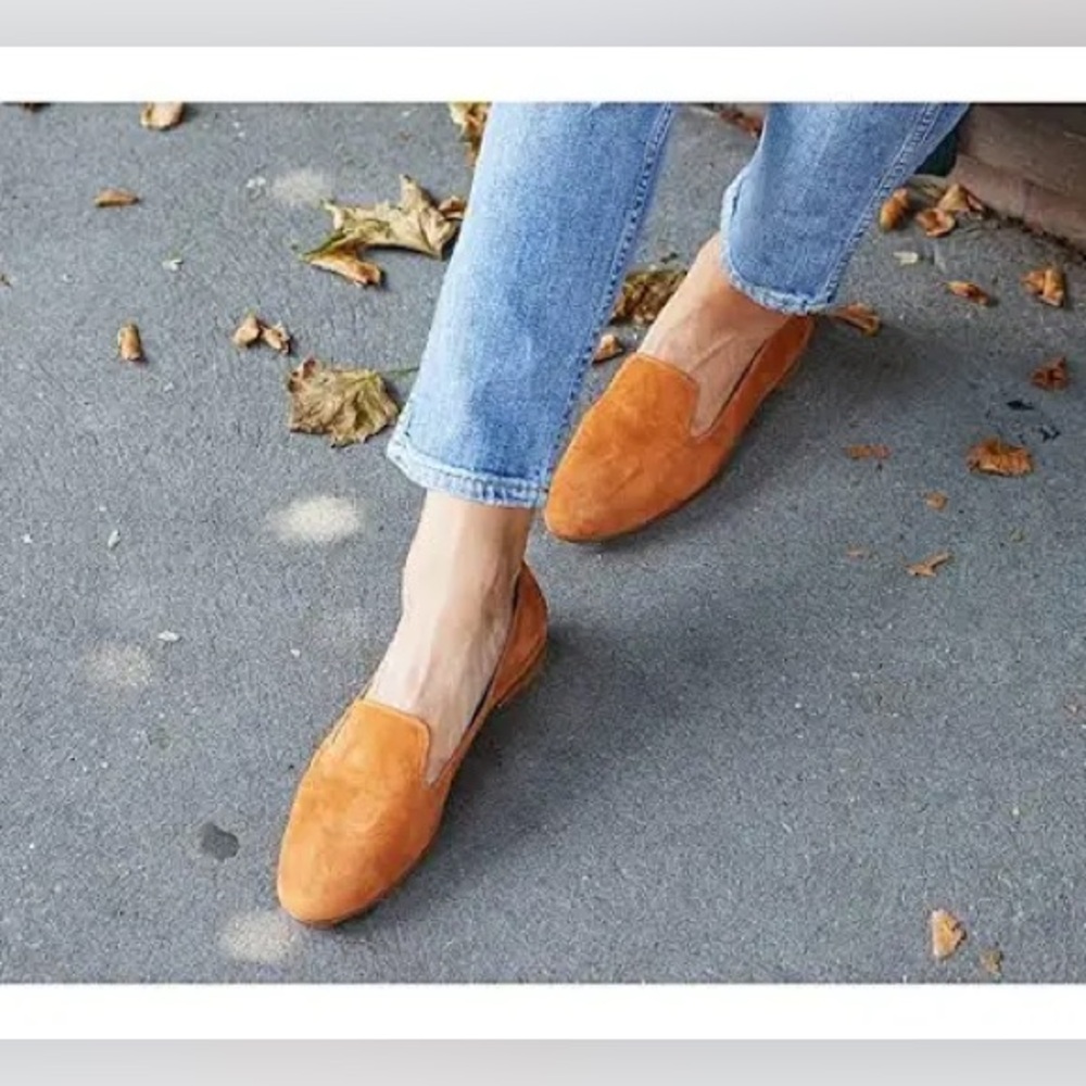 Margaux Brown Suede Loafers